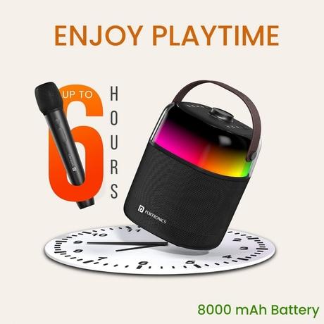 Portronics Dash 4 Bluetooth Speaker (50 W), Black-2