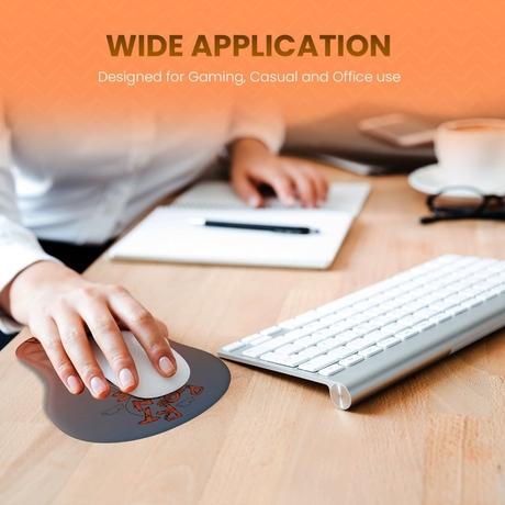 Portronics Comfipad Mouse Pad, Orange-5