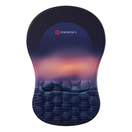 Portronics Comfipad Mouse Pad, Blue-0