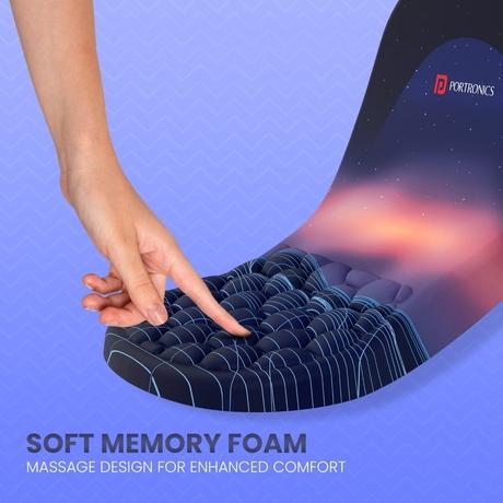 Portronics Comfipad Mouse Pad, Blue-1