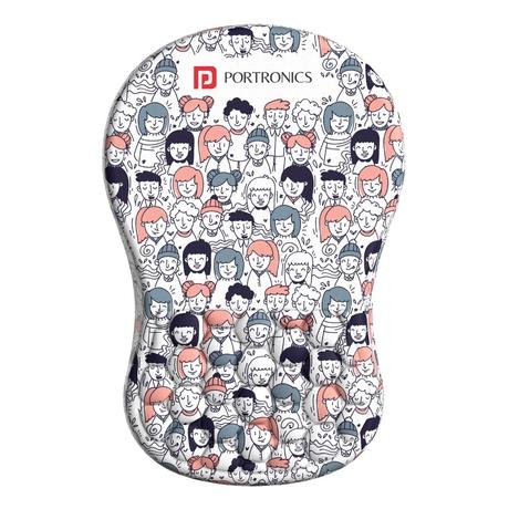 Portronics Comfipad Mouse Pad, White-0