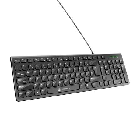 Portronics Ki-Pad 2 Wired Keyboard, Black-0
