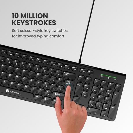 Portronics Ki-Pad 2 Wired Keyboard, Black-3