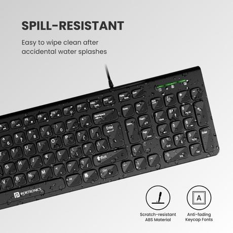 Portronics Ki-Pad 2 Wired Keyboard, Black-4
