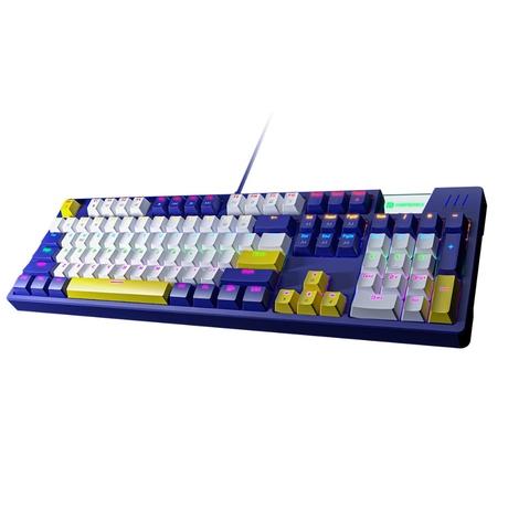 Portronics K1 Mechnical Wired Gaming Keyboard, Blue-0