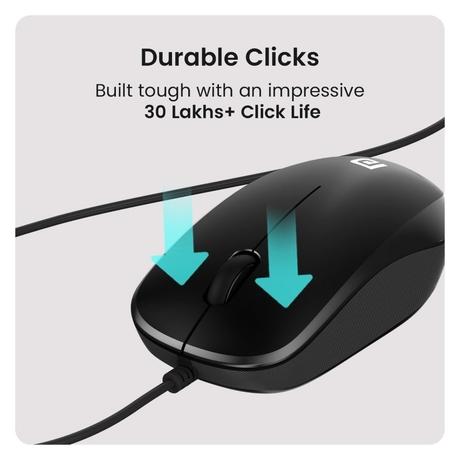Portronics Toad 102 Wired Mouse, Black-2