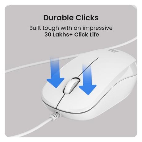 Portronics Toad 102 Wired Mouse, White-2