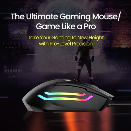Portronics Vader Wired Gaming Mouse, Black-3