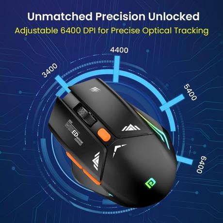 Portronics Vader Wired Gaming Mouse, Black-4