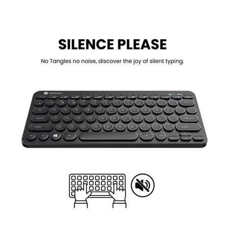 Portronics Bubble Wireless Keyboard, Black-2