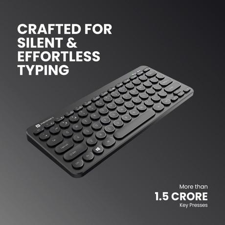 Portronics Bubble Wireless Keyboard, Black-3