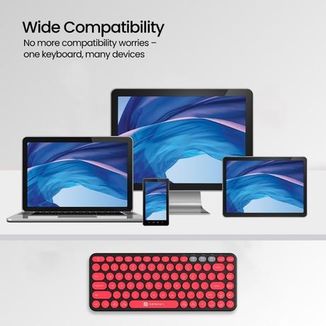 Portronics Bubble 2.0 Bluetooth Wireless Keyboard, Black-3