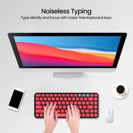 Portronics Bubble 2.0 Bluetooth Wireless Keyboard, Black-7