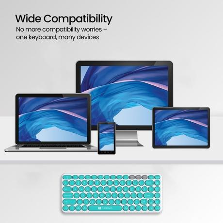 Portronics Bubble 2.0 Bluetooth Wireless Keyboard, White-3