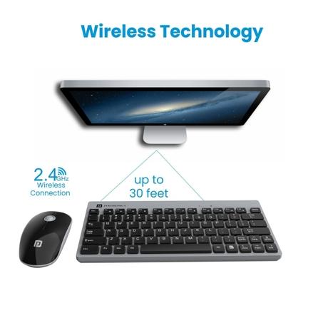 Portronics Key2 Wireless Keyboard & Mouse Combo, Grey-5
