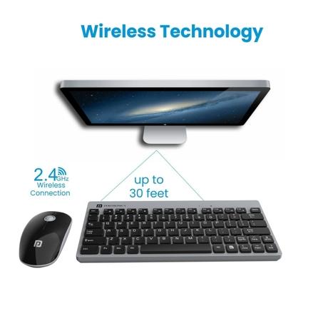Portronics Key2 Wireless Keyboard & Mouse Combo, Grey-5