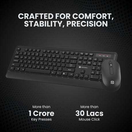 Portronics Key5 Wireless Keyboard & Mouse Combo, Z-Black-1