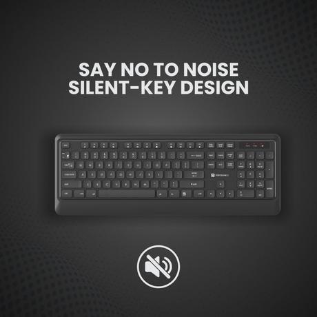 Portronics Key5 Wireless Keyboard & Mouse Combo, Z-Black-2
