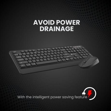 Portronics Key5 Wireless Keyboard & Mouse Combo, Z-Black-7