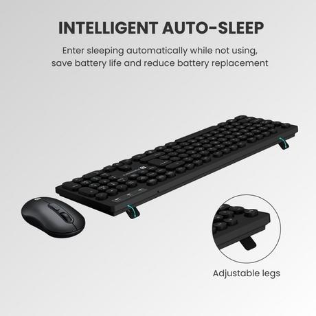 Portronics Key6 Wireless Keyboard & Mouse Combo, Black-3