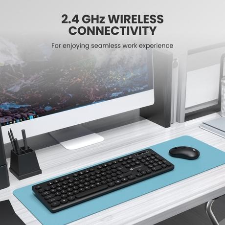 Portronics Key6 Wireless Keyboard & Mouse Combo, Black-5
