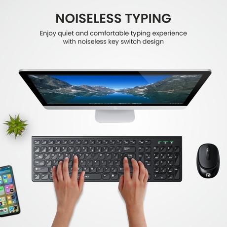 Portronics Key7 Wireless Keyboard & Mouse Combo, Black-5