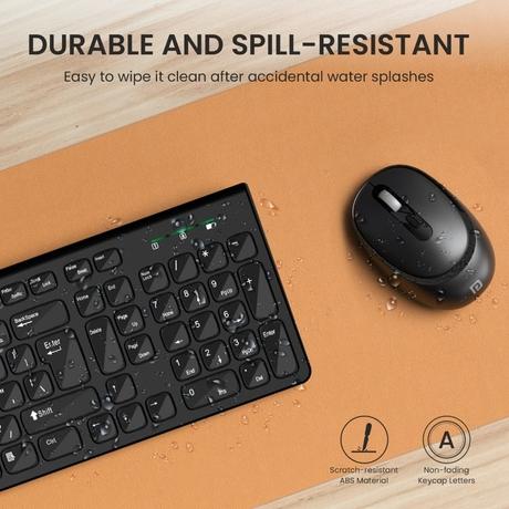 Portronics Key7 Wireless Keyboard & Mouse Combo, Black-6