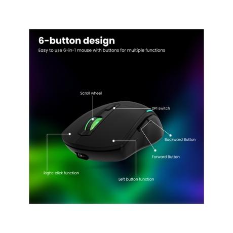 Portronics Toad One Bluetooth Mouse, Black-8