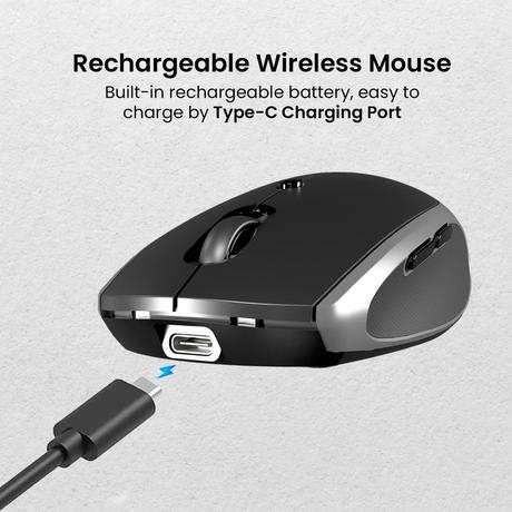 Portronics Toad III Bluetooth Mouse, Black-4