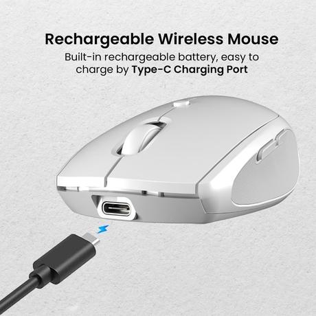 Portronics Toad III Bluetooth Mouse, White-4