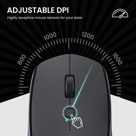 Portronics Toad 23 Wireless Mouse, Black-2