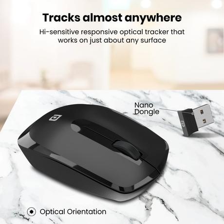 Portronics Toad 25 Wireless Mouse, Black-2