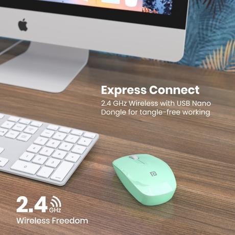 Portronics Toad 25 Wireless Mouse, Green-1