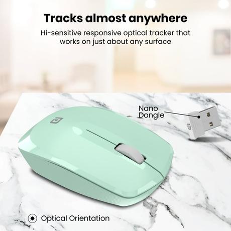 Portronics Toad 25 Wireless Mouse, Green-2