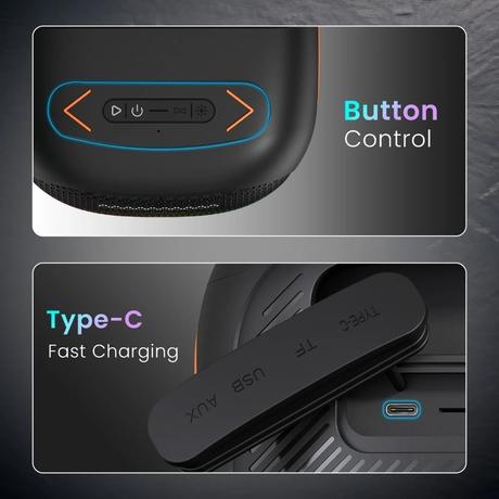 Portronics Dash 10 Bluetooth Speaker (50 W), Black-8