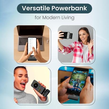 Portronics PowerPebble 5000 mAh Power Bank, Black-2