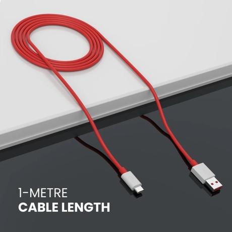Portronics Konnect Type A to Type C 65 W Power Cable, Red-3