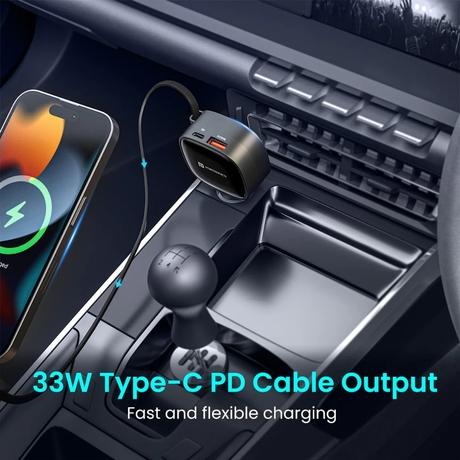 Portronics Car Power Retracto Charger-4