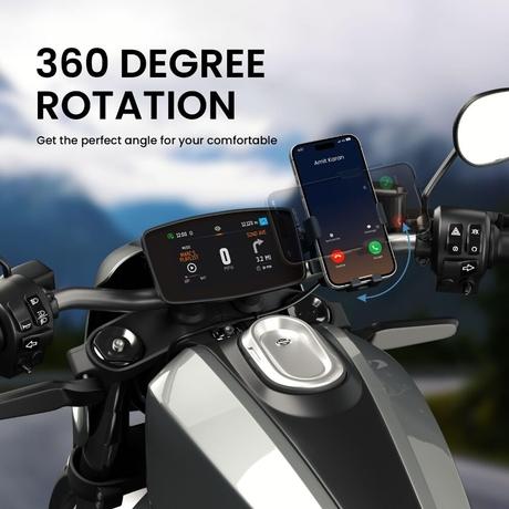 Portronics Mobike 4 Bike Mobile Holder, Black-2
