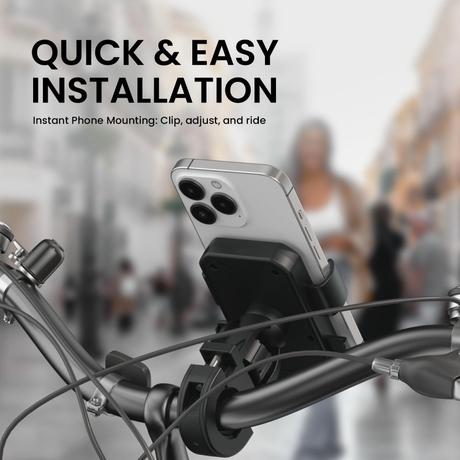 Portronics Mobike 4 Bike Mobile Holder, Black-4