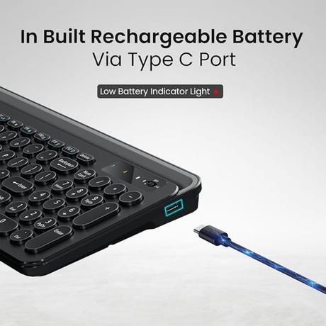 Portronics Bubble 3.0 Wireless Keyboard, Black-2
