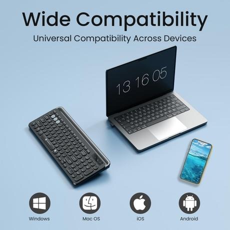 Portronics Bubble 3.0 Wireless Keyboard, Black-4