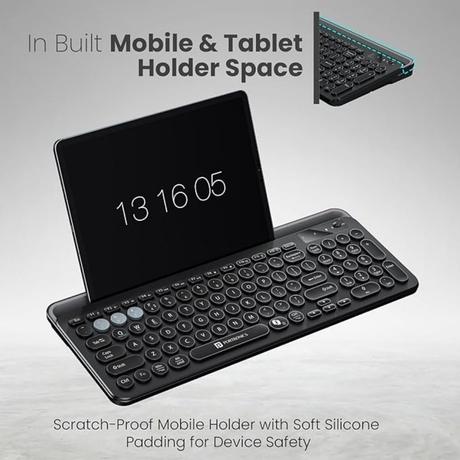 Portronics Bubble 3.0 Wireless Keyboard, Black-6