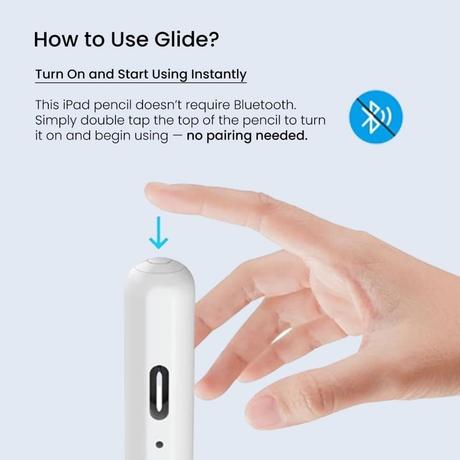 Portronics Glide Stylus, White, POR 2757-2