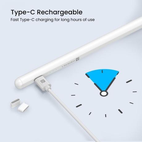 Portronics Glide Stylus, White, POR 2757-4