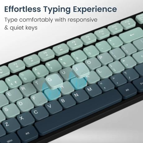 Portronics Key11 Rechargeable Wireless Keyboard and Mouse Combo, Green-8