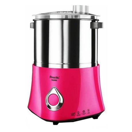 Preethi Iconic 2 Litre Table Top Wet Grinder with Bi-Directional Grinding Technology (Pink)-1