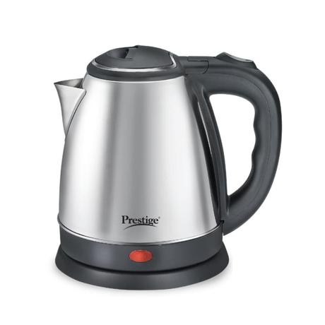 Prestige PKOSS 1.5 L 1500 W Stainless Steel Electric Kettle, Single-Touch Lid Locking, 360 Degree Swivel Base, Silver-0