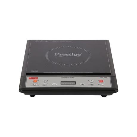 Prestige PIC22 1200 Watts Induction Cooktop, 6 Pre-Set Menus, Anti Magnetic Wall, Black and Silver-1
