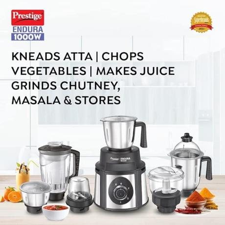 Prestige Endura Mixer Grinders 1000 Watts with 6 Jar-1